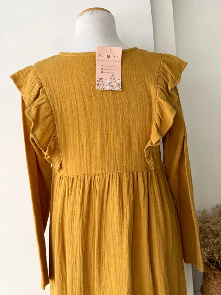 VESTIDO MOSTAZA