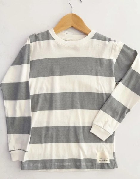 CAMISETA RAYAS GRIS