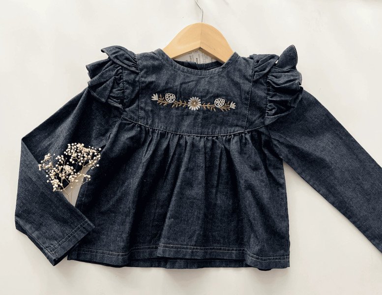 CAMISOLA JEANS BORDADA