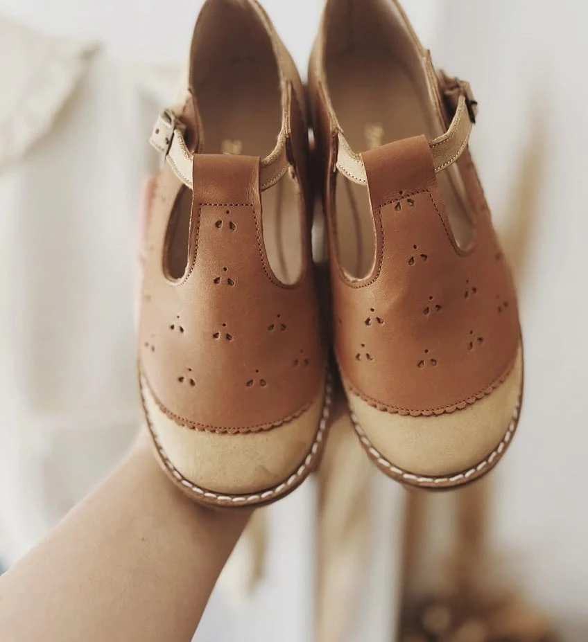 ZAPATO DE CUERO COMBINADO ZOE LUZ