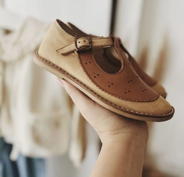 ZAPATO DE CUERO COMBINADO ZOE LUZ