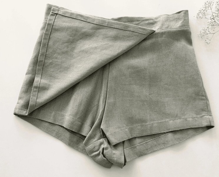 POLLERA PANTALON LINO