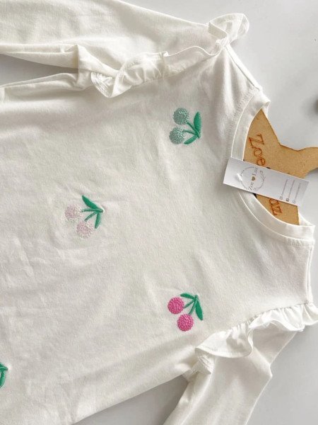 BLUSA DE ALG/IMP/CEREZA