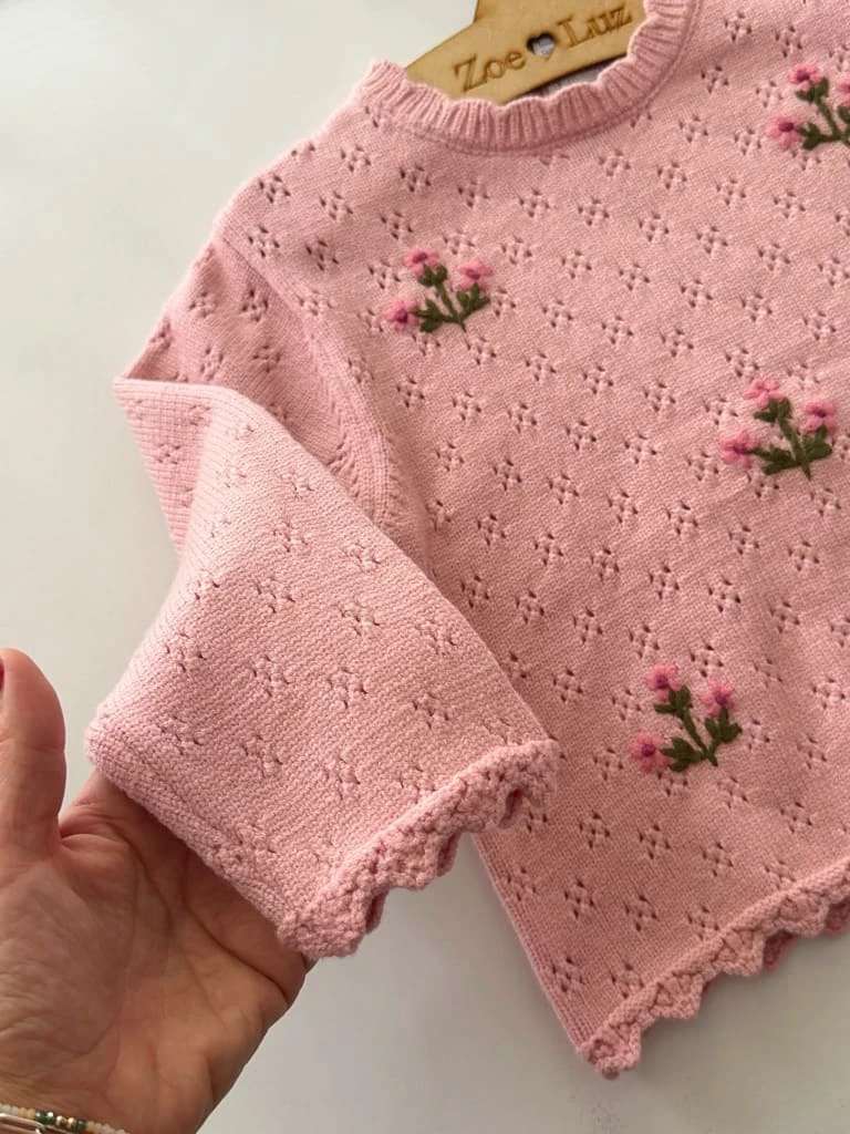 SWEATER LABRADO BORDADO TR