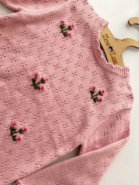 SWEATER LABRADO BORDADO TR
