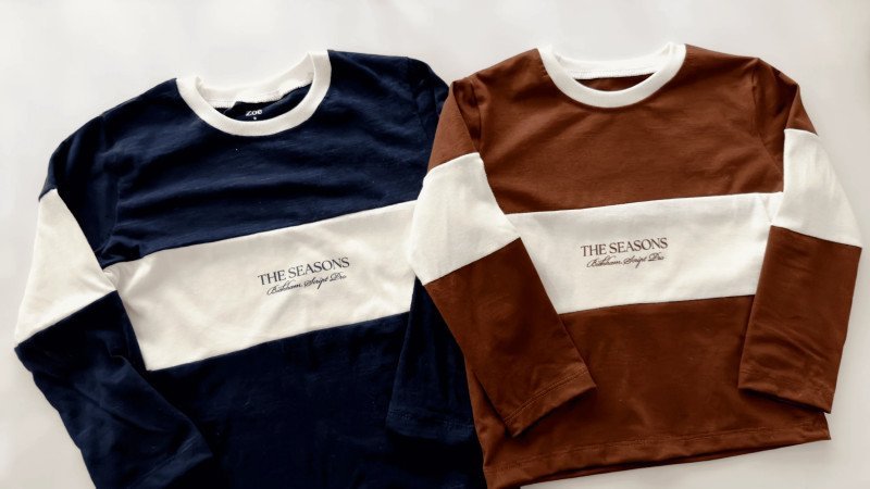 CAMISETA COMBINADA RAYAS