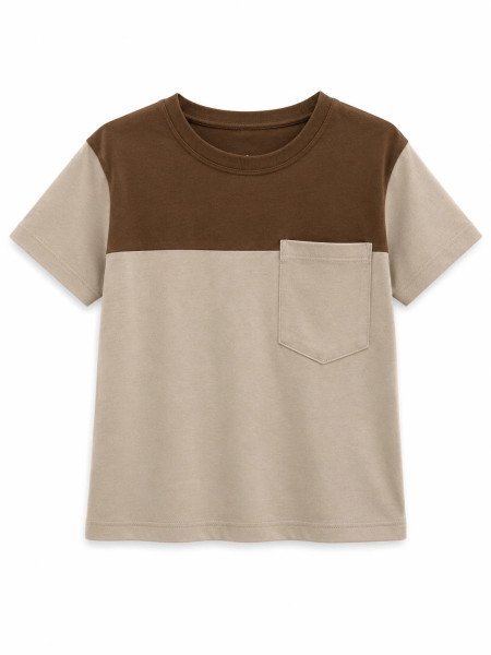 REMERA COMBINADA C/BOLSILLO/1041