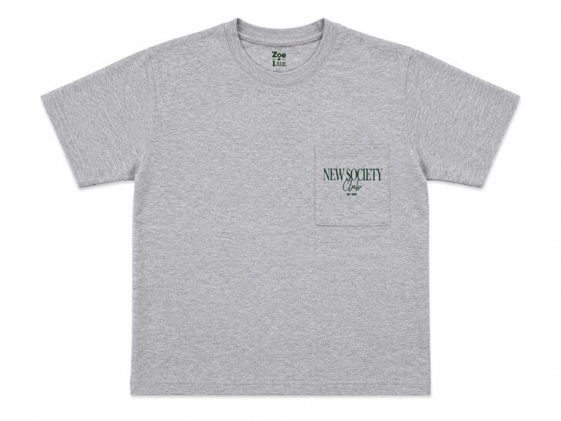 REMERA CON BOLSILLO ESTAMPADO/1648